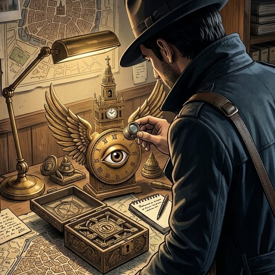 Sanastia investigando el ojo alado
