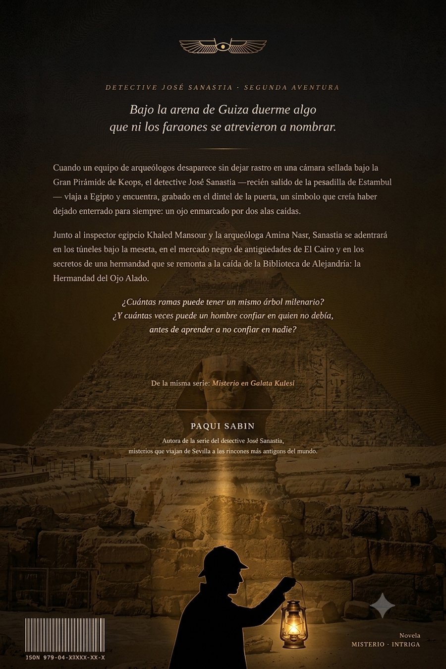 Contraportada de Misterio en la Pirámide de Keops