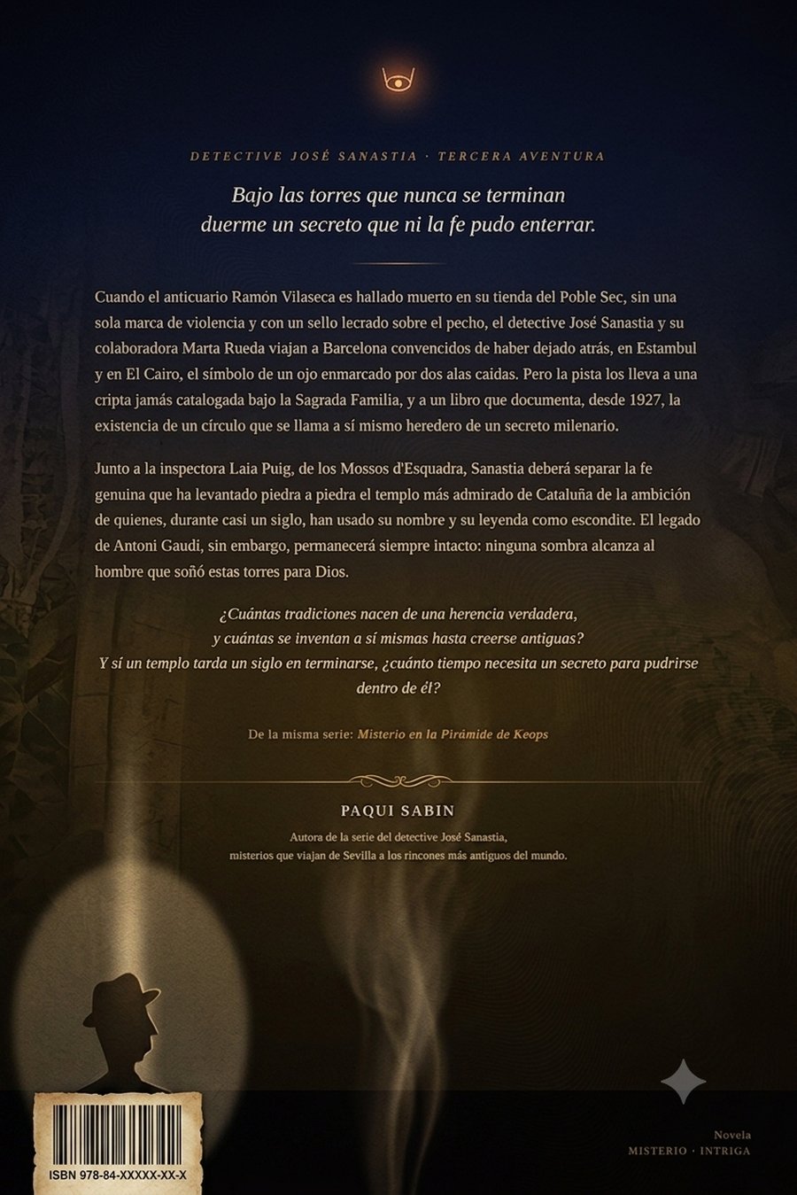 Contraportada de Misterio en la Sagrada Familia